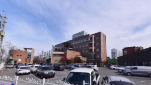 송정사랑병원장례식장 입구 전경