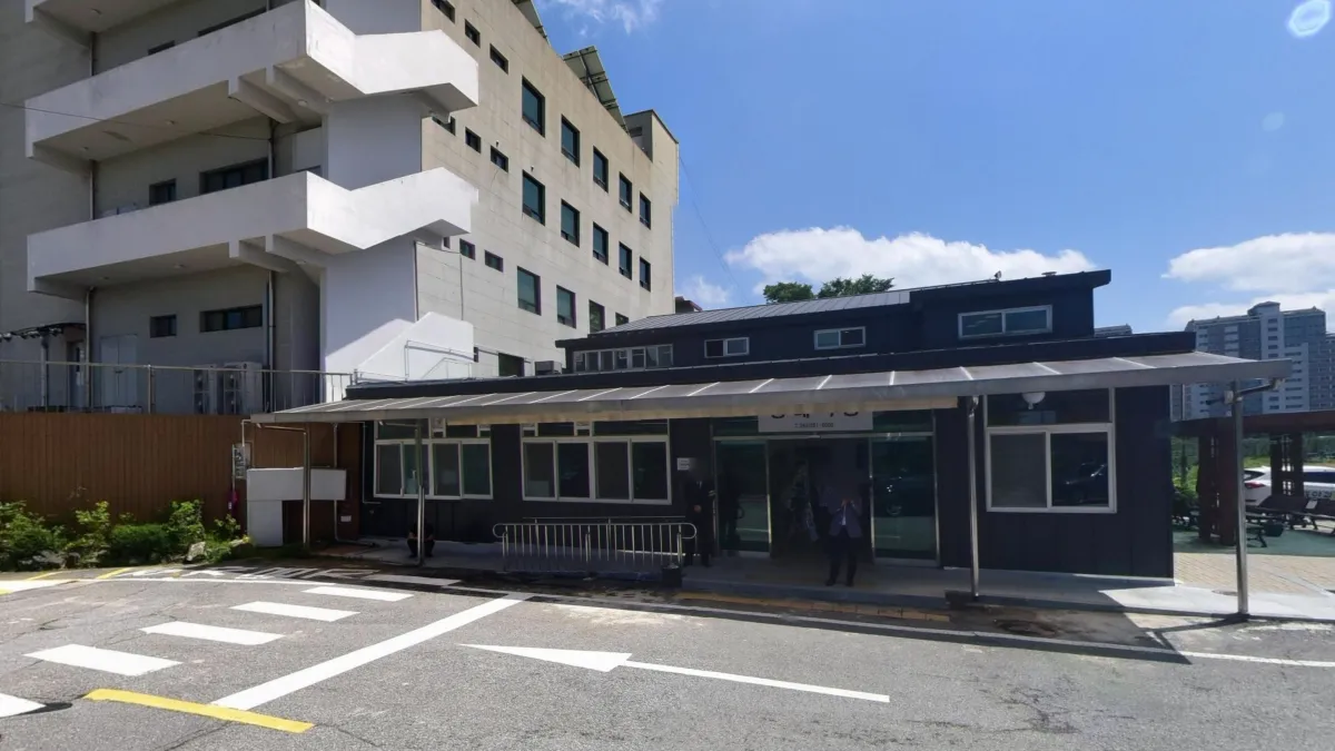 장수군보건의료원장례식장 입구 전경