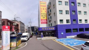 중앙요양병원장례식장 입구 전경