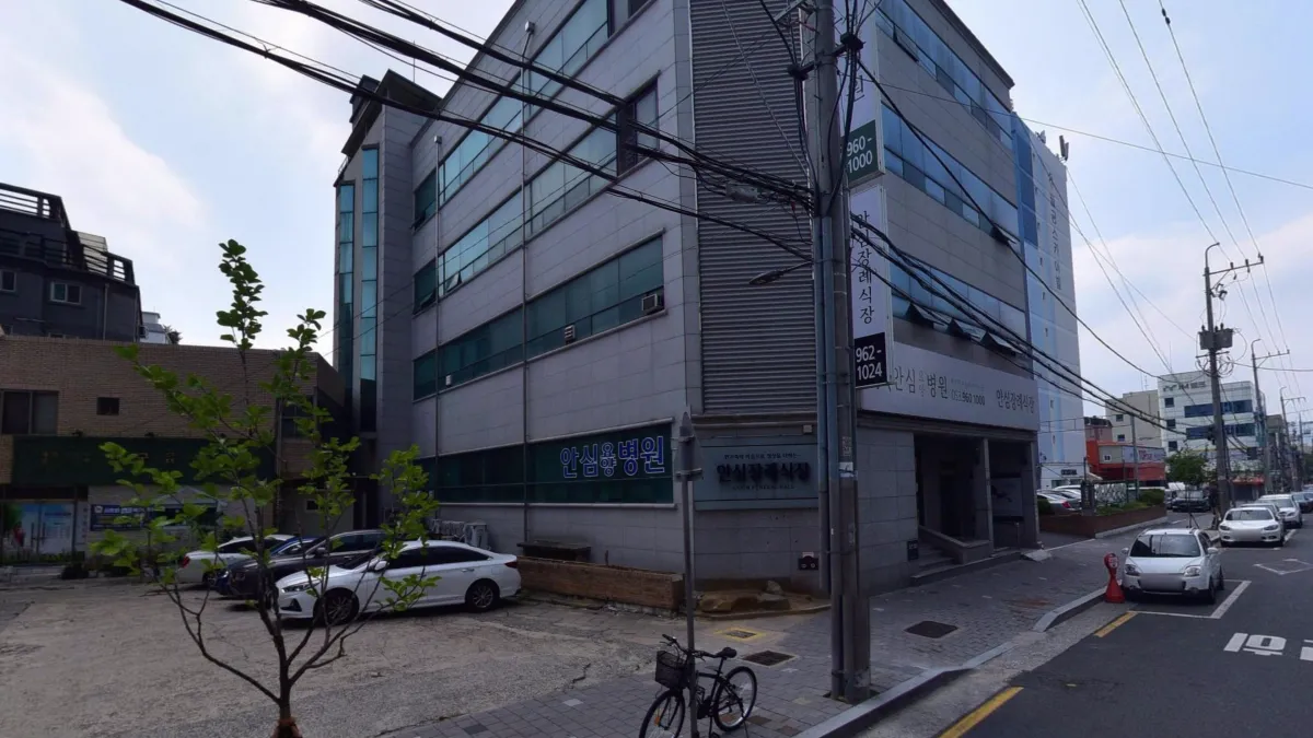 안심병원장례식장 입구 전경