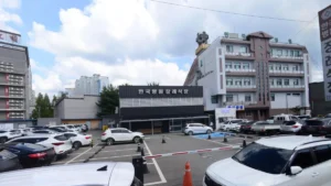 아산한국병원장례식장 입구 전경