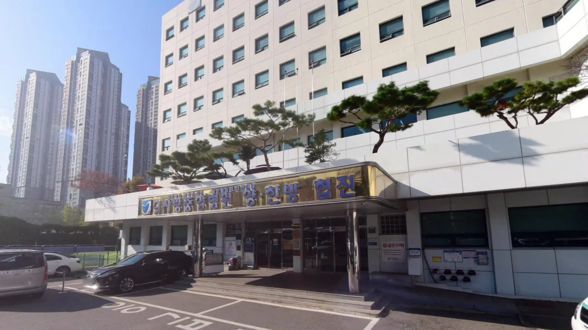 다사랑중앙병원장례식장 입구 전경