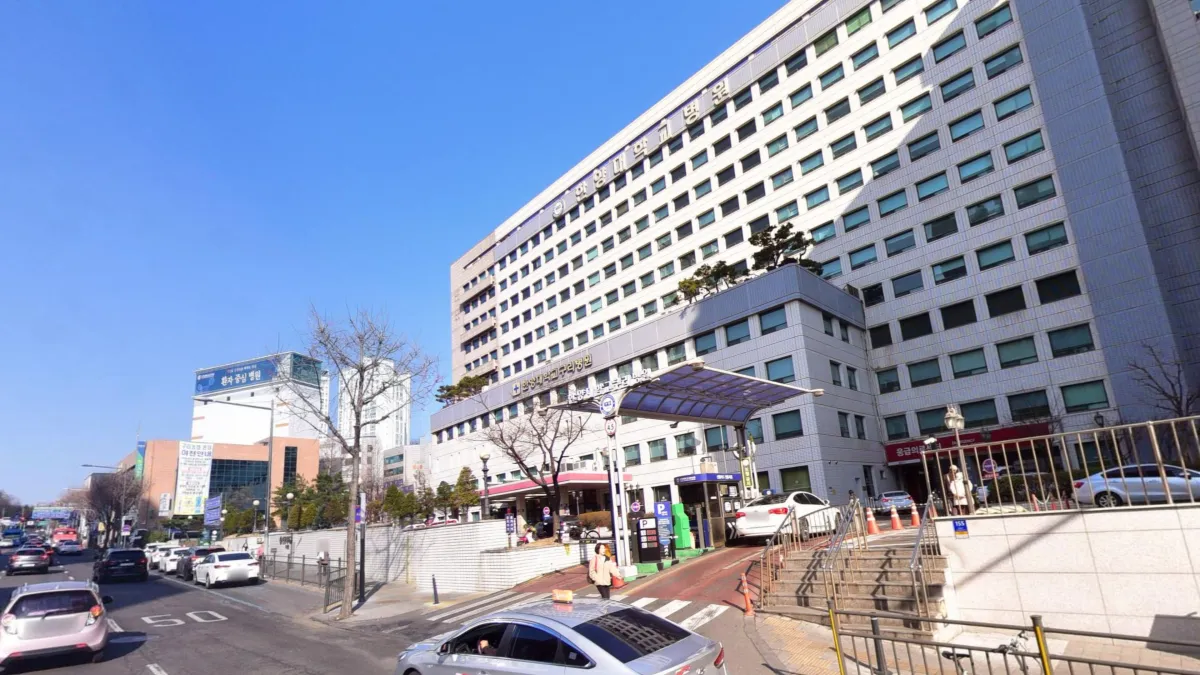 한양대학교구리병원장례식장 입구 전경