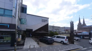 진주중앙요양병원장례식장 입구 전경